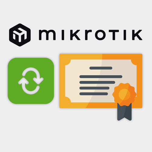 Obnova oficiálneho certifikátu MikroTik
